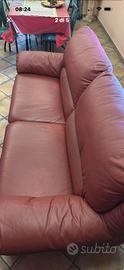 poltrona 3 posti similpelle 