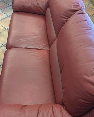 poltrona 3 posti similpelle 