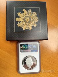 2021 Queen's Beast Completer Argento 2oz PROOF