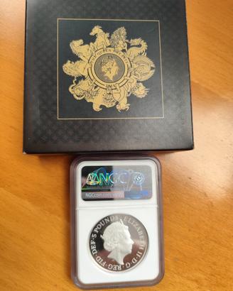 2021 Queen's Beast Completer Argento 2oz PROOF