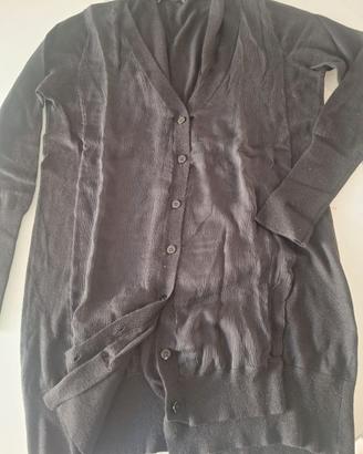 Cardigan donna in maglia nero, marca Penny Black