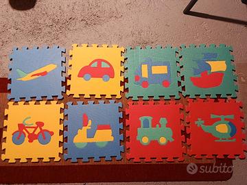 tappeto puzzle gomma Eva 