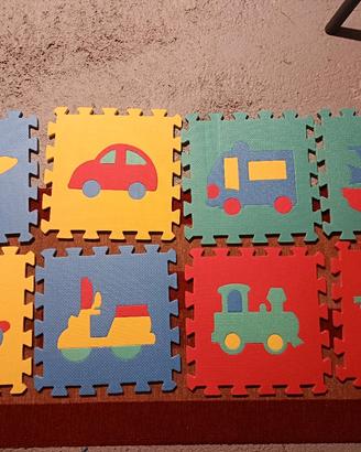 tappeto puzzle gomma Eva 