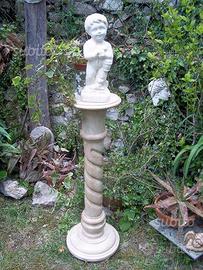 Antica colonna in legno shabby chic