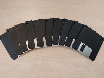 10 Floppy Disks 3.5" DS/HD 1440KB Dos Pc Mac ok