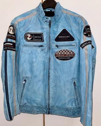 Giubotto Biker in pelle d’Agnello tg 50 NUOVO