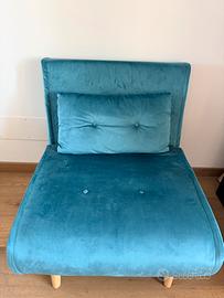 Divano letto tessuto
