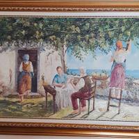 Quadro "Momenti di vita Amalfi"
