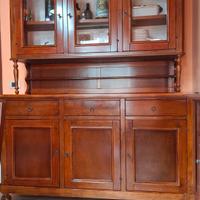 vetrinetta in legno e vetro 