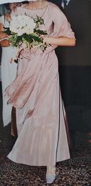 Abito da sposa rosa taglia 44 rosa