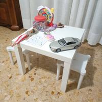 tavolino per bambini più sgabelli 