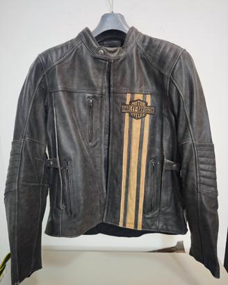 GIACCA IN PELLE HALREY-DAVIDSON TRIPLE VENT
