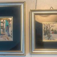 QUADRI IN LAMINA D’ARGENTO.