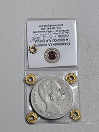 Moneta 5 lire Giovanni Gaudenzi Perito Numismatico
