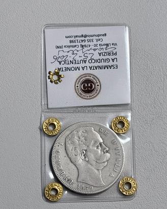 Moneta 5 lire Giovanni Gaudenzi Perito Numismatico
