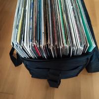 85 dischi musica elettronica + borsa portavinili