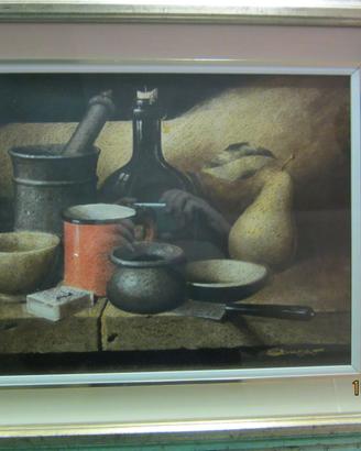 Dipinto olio su tavola-Etrusco-Lucioni