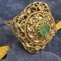 Anello oro sveraldo vintage