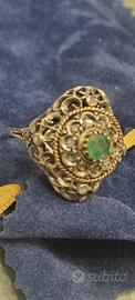 Anello oro sveraldo vintage