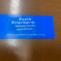 Posta prioritaria. Libetto con 4 francobolli