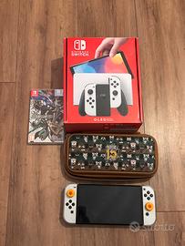 Nintendo Switch Oled modello 2021  con gioco e ac
