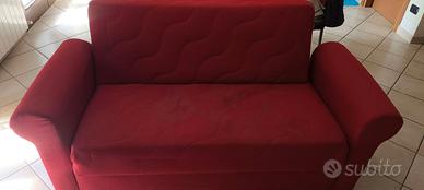 Divano Contenitore 2 posti Rosso