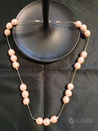 Collana girocollo con perle di fiume acqua dolce