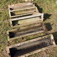 Sei vasche in agglomerato pietra fioriere vasi