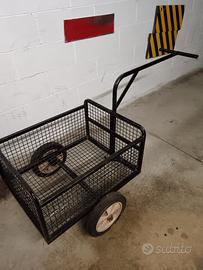 carrello con ruote piene portatutto