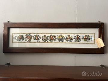 Quadro con cornice in legno