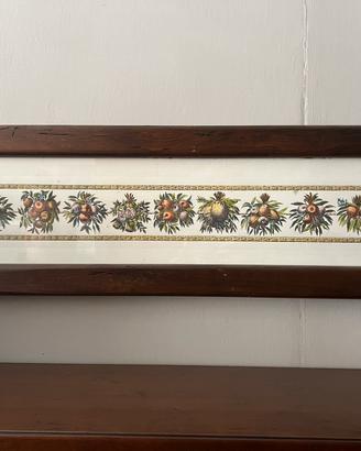 Quadro con cornice in legno