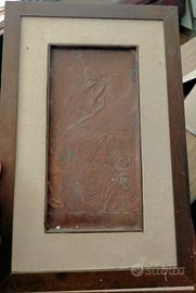 Quadro in Rame Sbalzato con Danzatrice