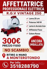 AFFETTATRICE PROFESSIONALE ROSSA