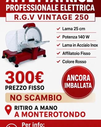 AFFETTATRICE PROFESSIONALE ROSSA