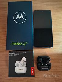 Motorola moto g72 + Auricolari Lenovo LP40