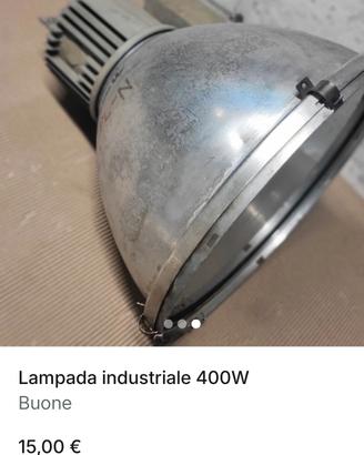 lampada industriale vintage 