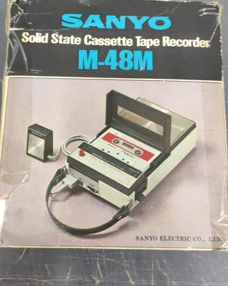 Registratore Cassette Vintage SANYO M-48M anni '70