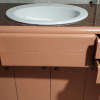 Mobile per bagno restaurato - 2 pezzi