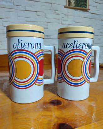 Coppia Oliera e Acetiera Vintage