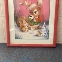 Quadro con cornice di legno