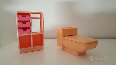 Barbie - bath chest & commode