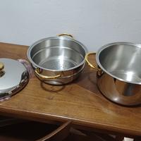 pentola in acciaio inox nuova