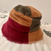 Cappello bucket Scout patchwork in velluto a coste