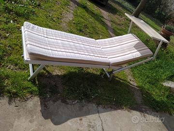 Lettino prendisole sdraio mare campeggio