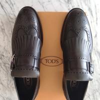 TOD'S Monk fibbia brogue e frange 43