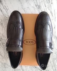TOD'S Monk fibbia brogue e frange 43