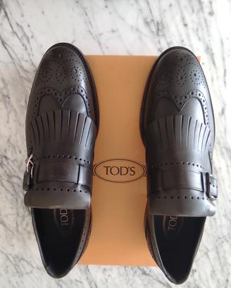 TOD'S Monk fibbia brogue e frange 43