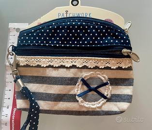 Pochette stile mare 10x13 100% cotone made germany