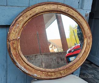 Specchio ovale antico dorato -fine
800