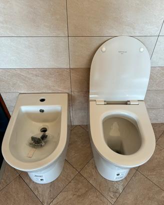 Wc e bidet sanindusa modello Urb.y a terra